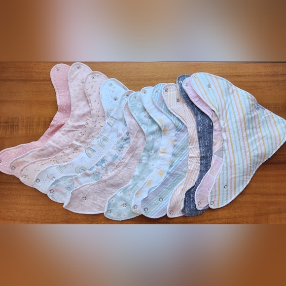 copper pearl Other - 13 Copper Pearl Baby Bandana Drool Bibs for Drooling and Teething